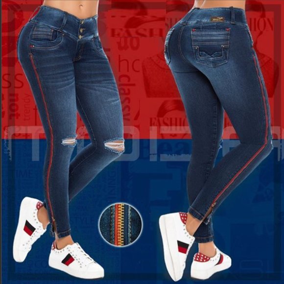 Colombian Butt lifting Jeans Tummy Control (Plus sizes available) - Picture 1 of 3